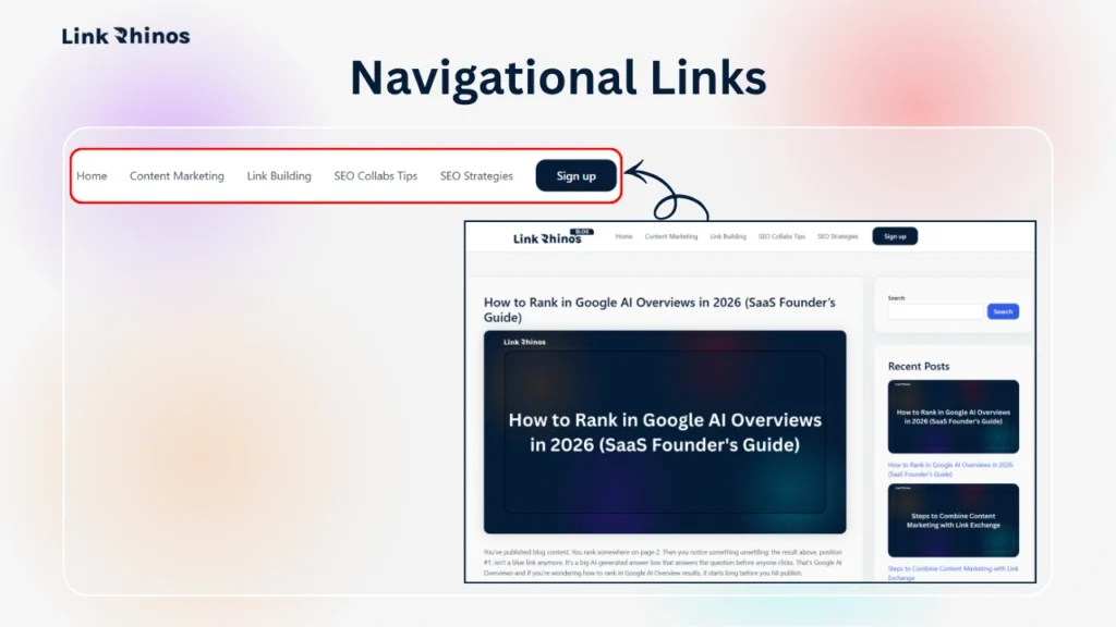 Navigational Links