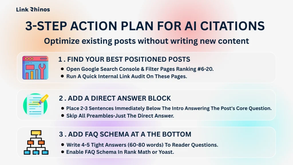 Your 3-Step Action Plan for This Week