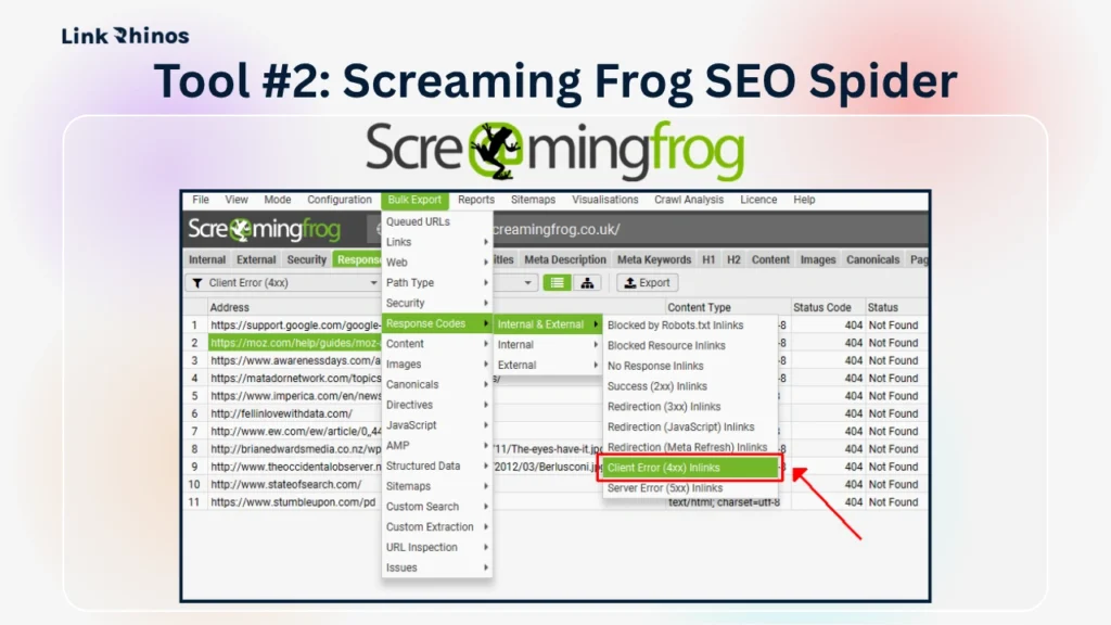 Tool #2 Screaming Frog SEO Spider
