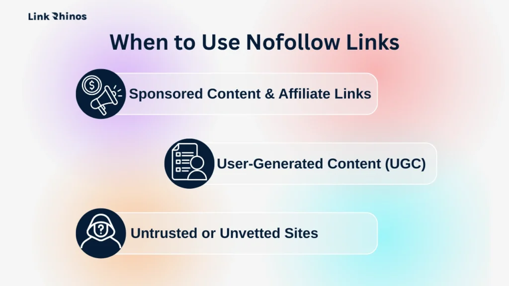 When to Use Nofollow Links